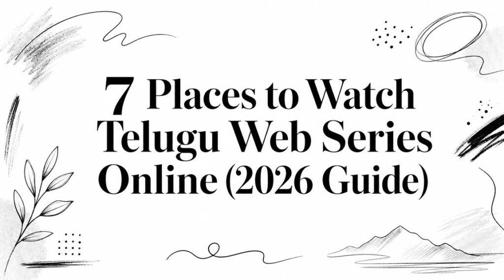7 Places to Watch Telugu Web Series Online (2026 Guide)